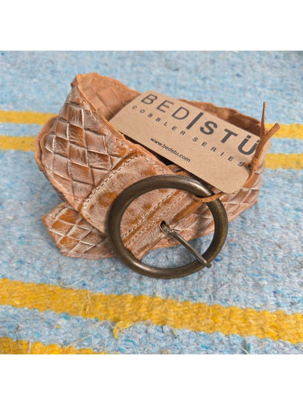 Bed Stu Dreamweaver Rustic Tan Belt Medium NWT
